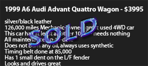 audi sold